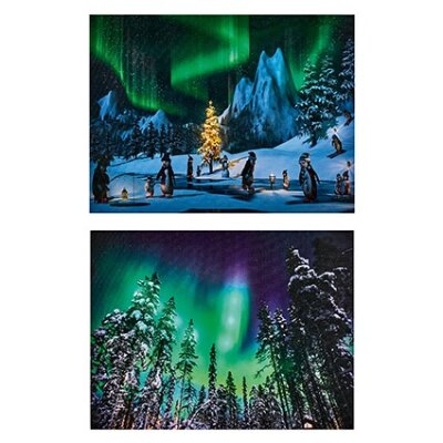 40x30 Lit Northern Lights Assorted