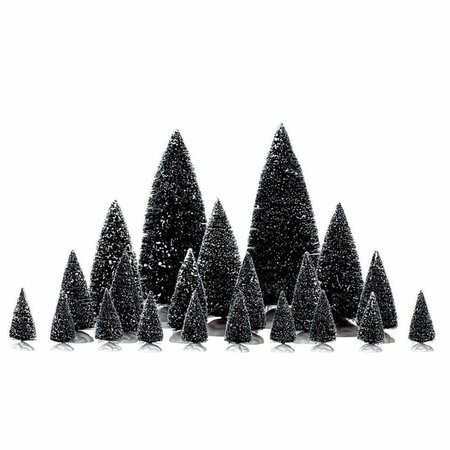 ASSORTED PINE TREES, SET OF 21