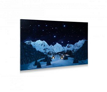 BACKGROUND LIGHTED CANVAS MOUNTAIN LANDSCAPE