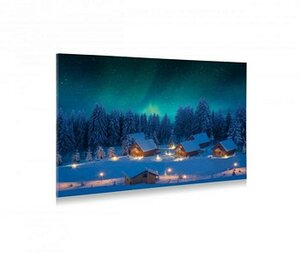 BACKGROUND LIGHTED CANVAS NORTHERN LIGHT EFFECT