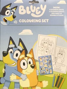 Bluey Colouring Set