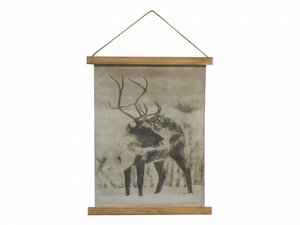 Canvas for hanging w. reindeer