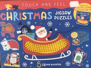 Christmas Feely Jigsaw & Book Santa - image 1