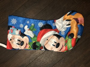 Disney Christmas Stocking Blue Mickey, Minnie & Otto