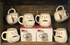 Dolomite Mug, Cookie Cuddler, Cat