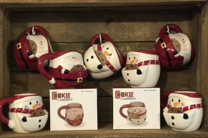 Dolomite Mug, Cookie Cuddler, Christmas, 2 assorted