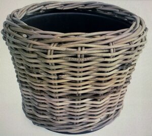 Drypot Rattan Grey d55h42cm