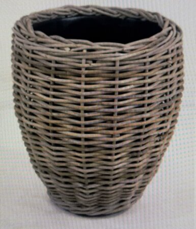 Drypot Vase Rattan Grey d40h46cm