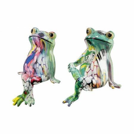 Edge Frog Sitting Graffiti Synthetic resin 2 assorted