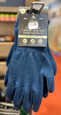 Kent & Stowe Navy Thermal Lined All-Round Gardening Gloves Small