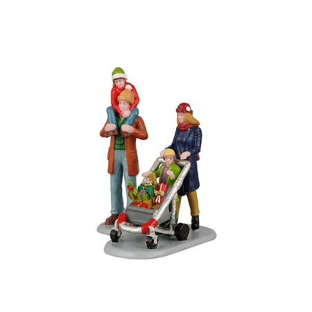 Lemax - FAMILY HOLIDAY SHOPPING SPREE, SET OF 2