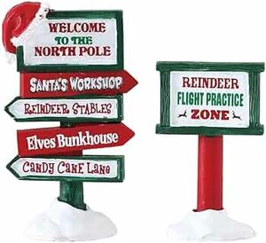 Lemax - NORTH POLE SIGNS