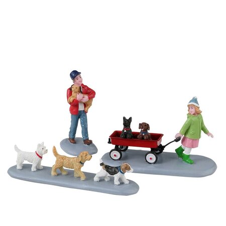 Lemax - PUPPY PARADE, SET OF 3