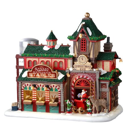 Lemax - SANTA'S REINDEER STABLES B/O LED