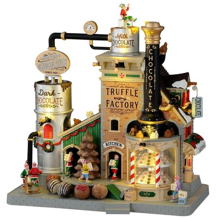 Lemax - THE CHRISTMAS CHOCOLATIER TRUFFLE FACTORY, WITH 4.5V ADAPTOR (UK)