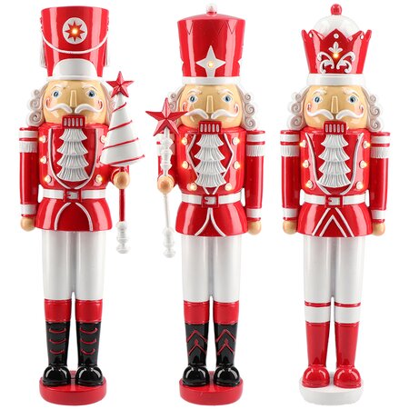 Nutcracker x3 assorted poly