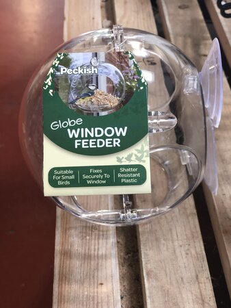 Peckish Globe Window Feeder