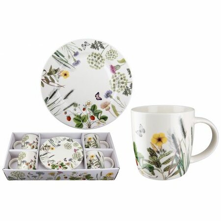 Service (tableware), Floral design, Porcelain,