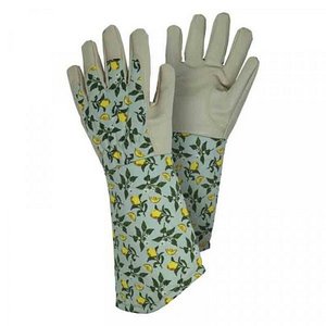 Sicilian Lemon Garden Gauntlets Med Size 8