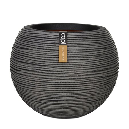 Vase ball Rib NL 40x32 anthracite