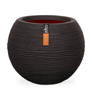 Vase ball Rib NL 40x32 black